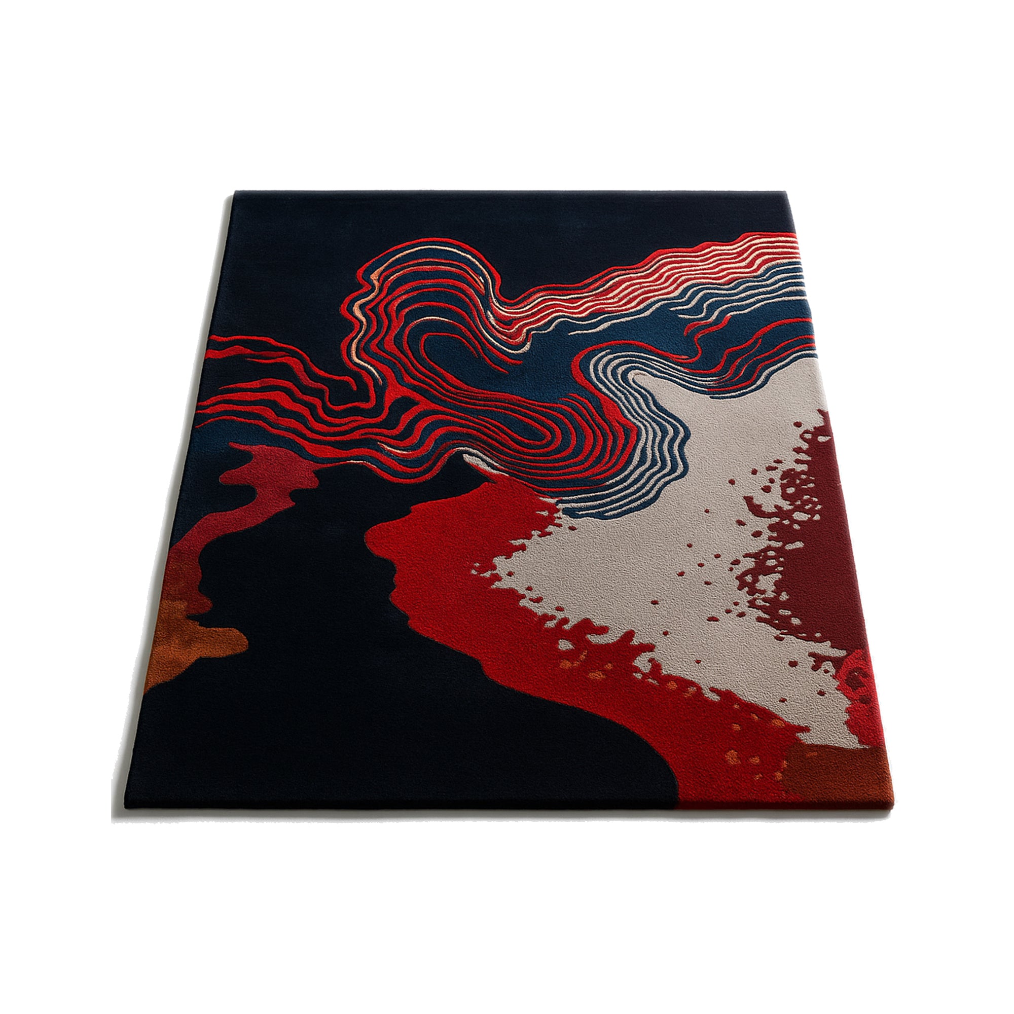 Lava Midnight Flow Rug